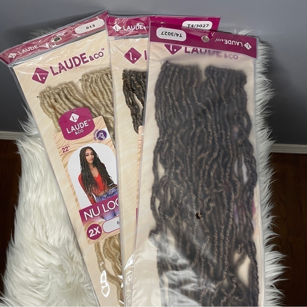 3 packs of 22” Nolocs extensions brand new in package